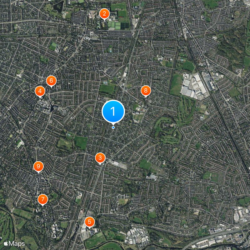 Burnage Map