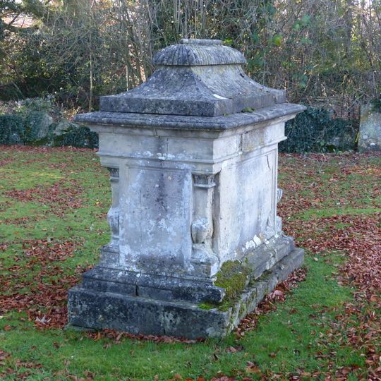 Ann Hooper monument in the churchyard approximately 20 metres south west of Church of St John the Baptist