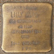 Stolperstein dedicated to Lilly Haas