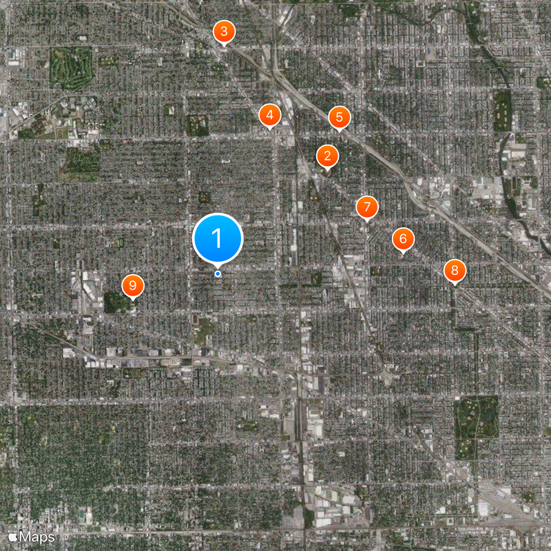 Belmont Cragin Mappa