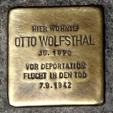 Stolperstein dedicated to Otto Wolfsthal