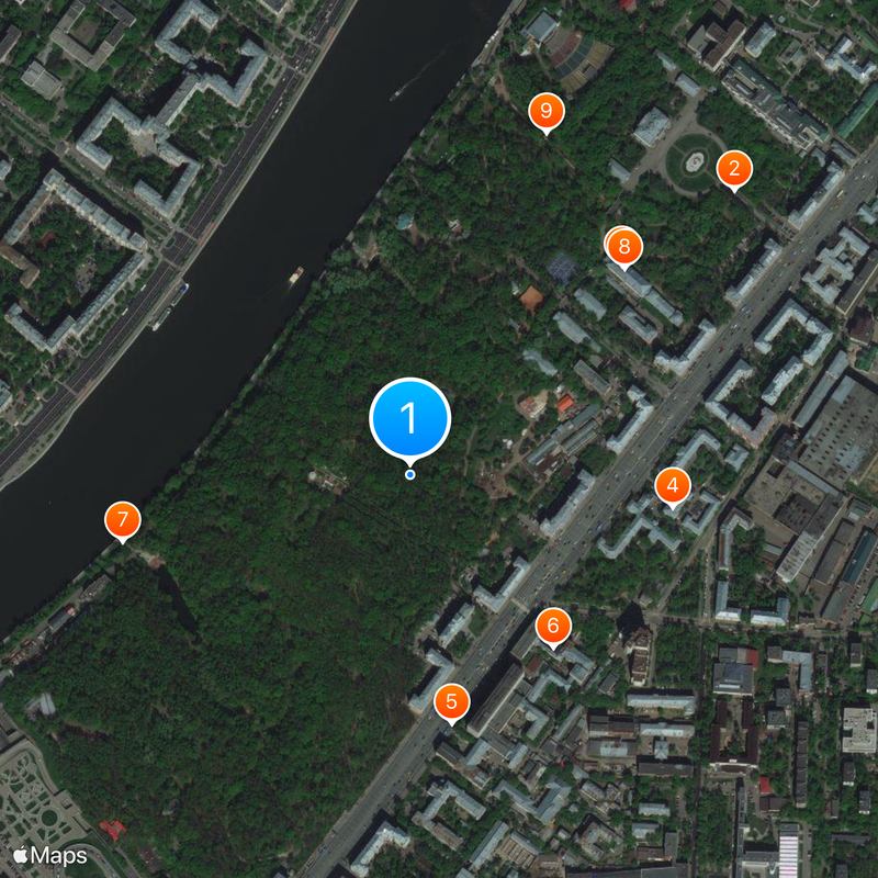 Neskuchny Garden Mapa