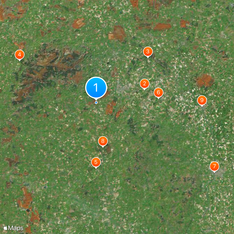 Comté de Laois Carte