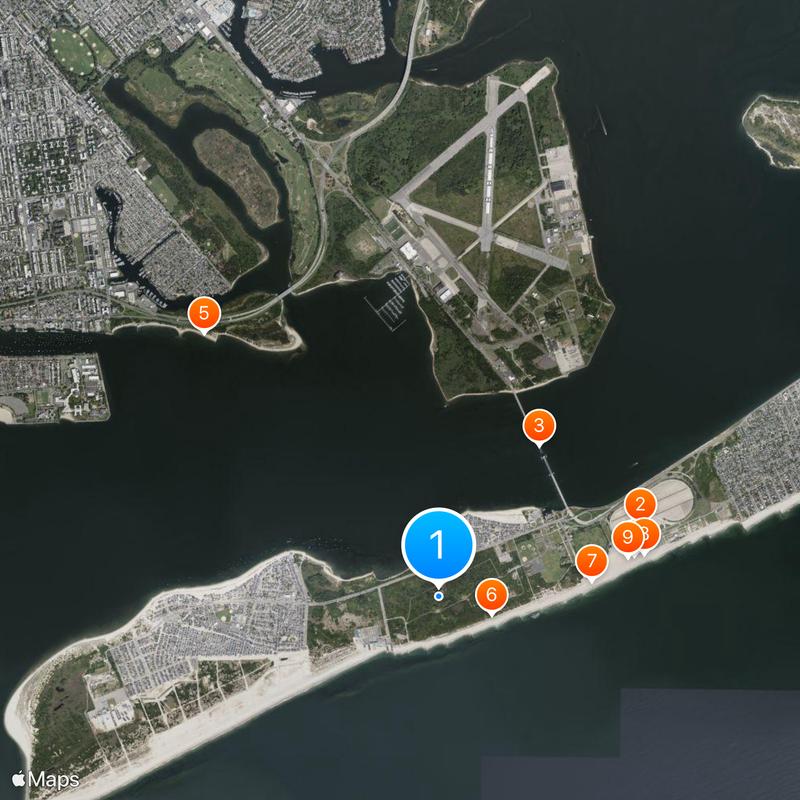 Fort Tilden Mappa