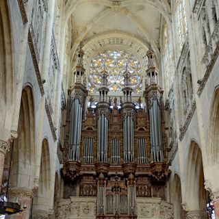 Pipe organ (Caudebec-en-Caux, Seine-Maritime, Normandy, France)