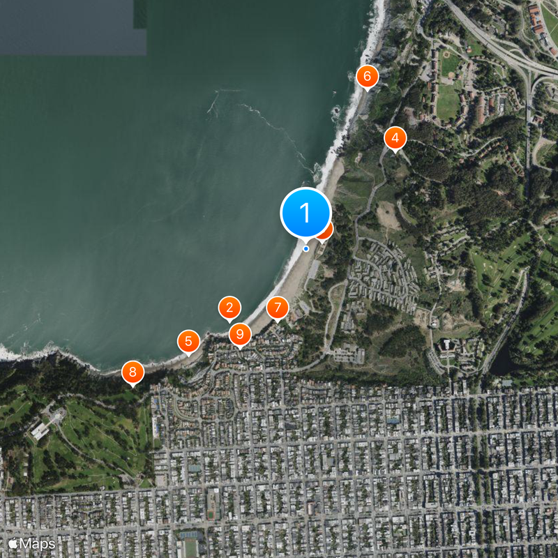 Baker Beach Mapa