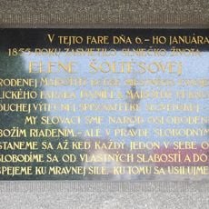 Pamätná tabuľa E. M. Šoltésovej