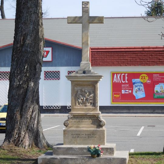 Wayside cross in Horská street