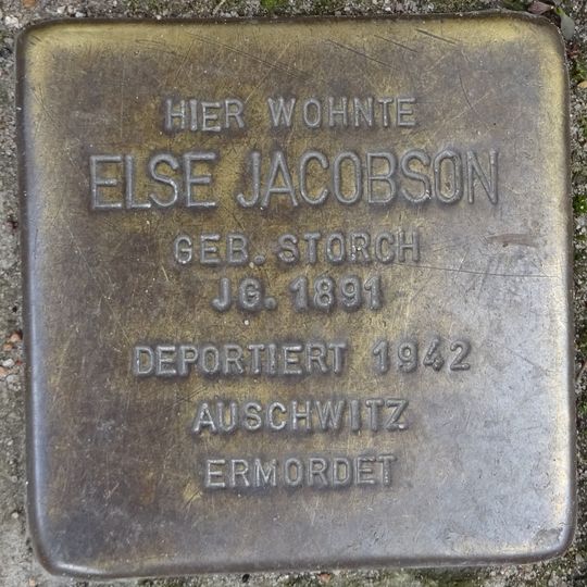 Stolperstein für Else Jacobson