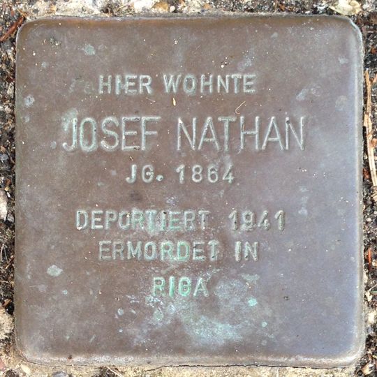 Stolperstein em memória de Josef Nathan
