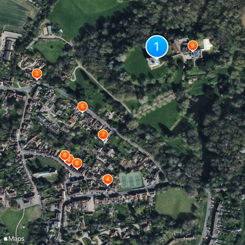 Hedingham Castle Map
