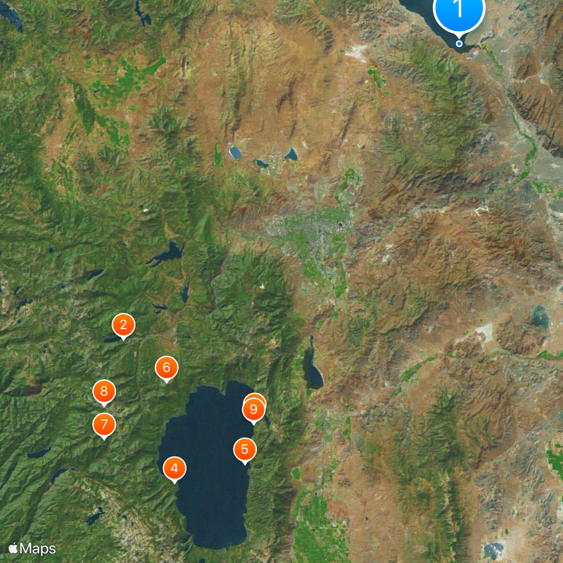 Truckee River Map