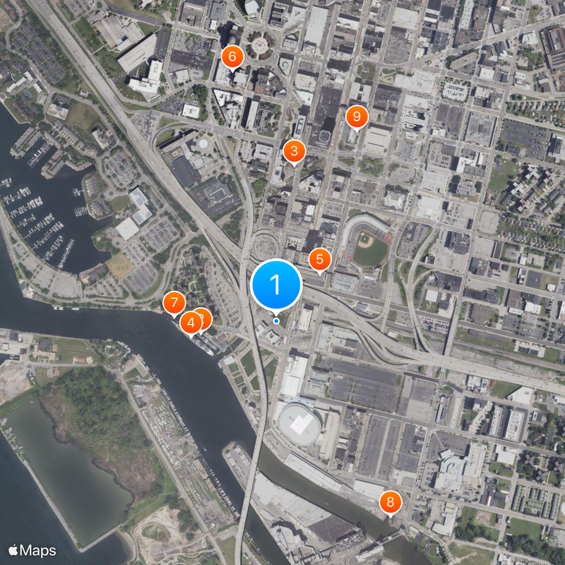 Buffalo Memorial Auditorium Map