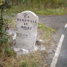 Milestone, Woodeaves Cottage, Bakewell Road