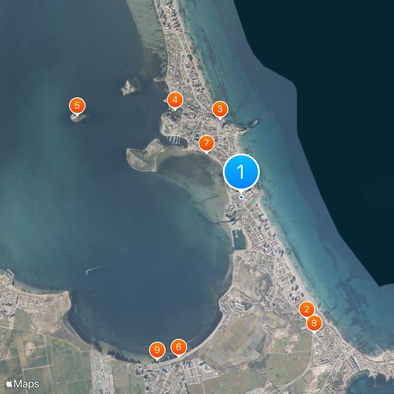 La Manga del Mar Menor Mappa