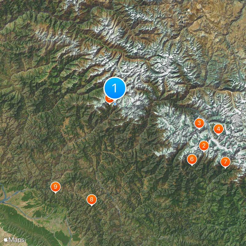 Yamunotri Temple Map