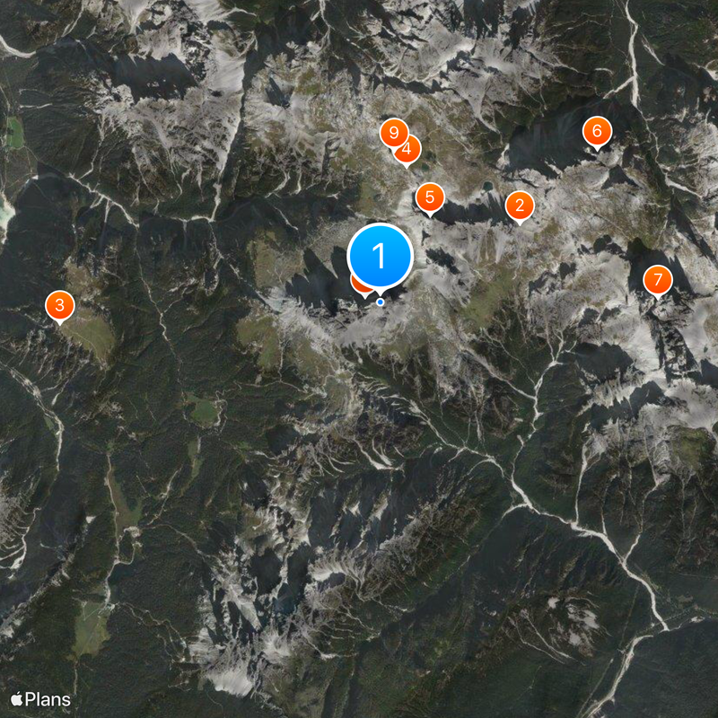 Tre Cime di Lavaredo Carte