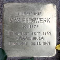Stolperstein en memoria de Max Bergwerk