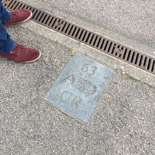 Boundary Marker 63, Golf Road, Aberdeen