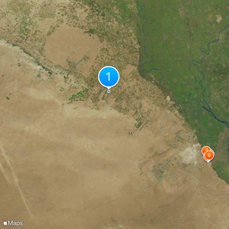 Cairo–Alexandria desert road Map