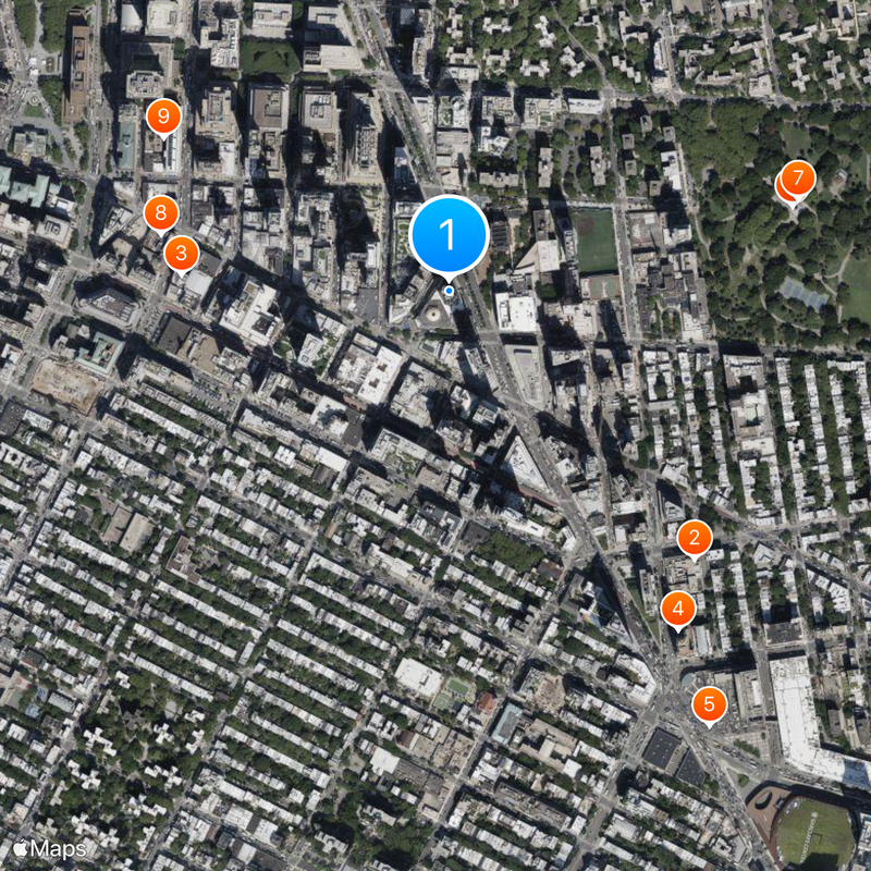 9 DeKalb Avenue Kaart