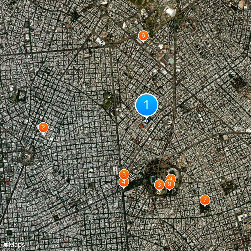 Estadio Gran Parque Central Map