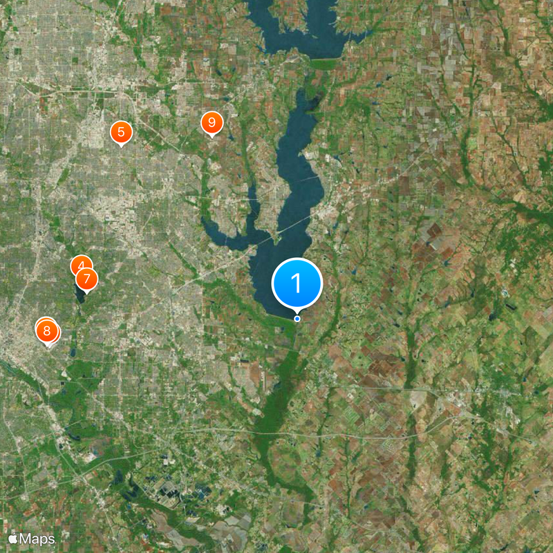 Lake Ray Hubbard Map