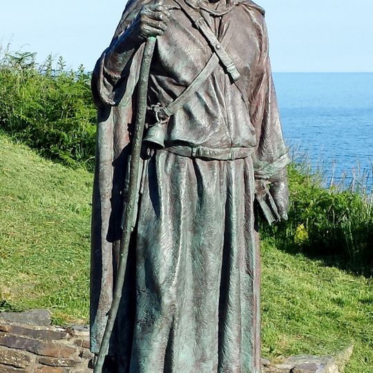 St Carannog's statue, Llangrannog