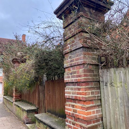 Rear Garden Wall Of Nos 1 And 2