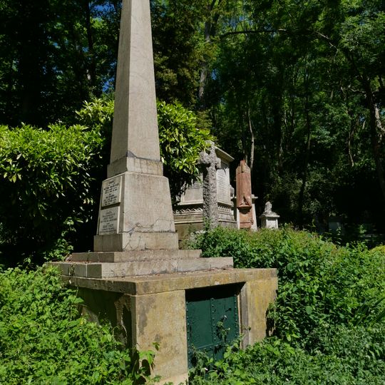 Monument To Matthew Cotes Wyatt In Highgate Cemetery