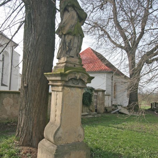 Sloup se sochou svatého Jana Nepomuckého