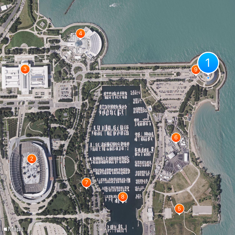 Adler Planetarium Map