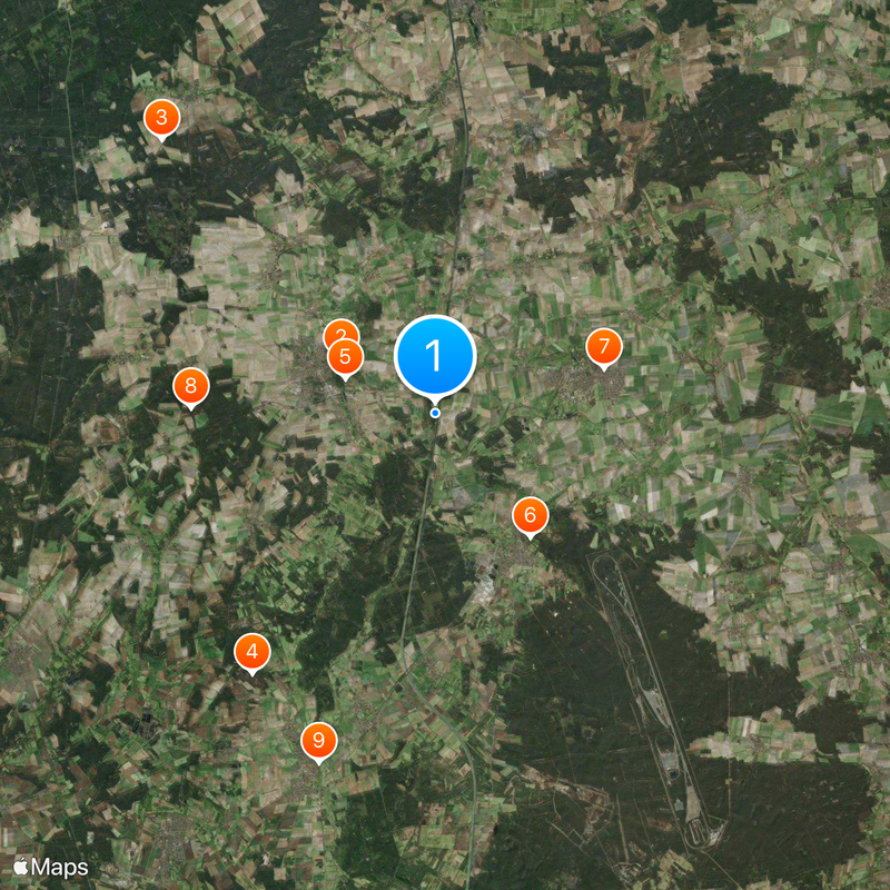 Elbe Lateral Canal Map