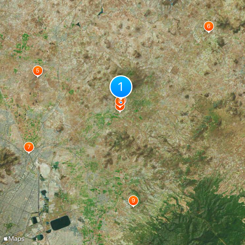 La Pyramide de la Lune Carte