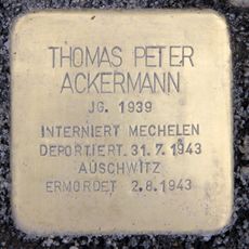 Stolperstein en memoria de Thomas Peter Ackermann