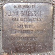 Stolperstein dedicated to Selma Galewski