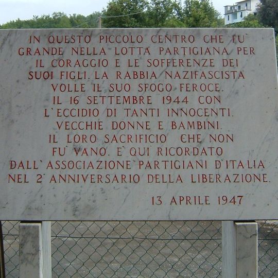 Cippo della scuola di Bergiola Foscalini