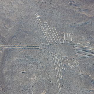Nazca Hummingbird geoglyph