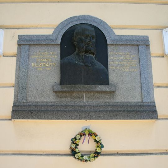 Evanjelická fara, tabuľa pamätná