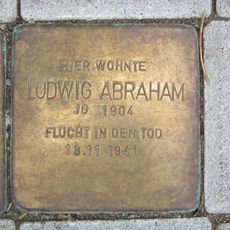 Stolperstein em memória de Ludwig Abraham