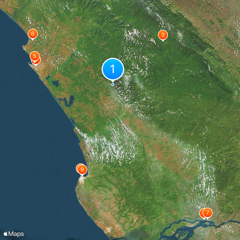 Prowincja Kabinda Mapa