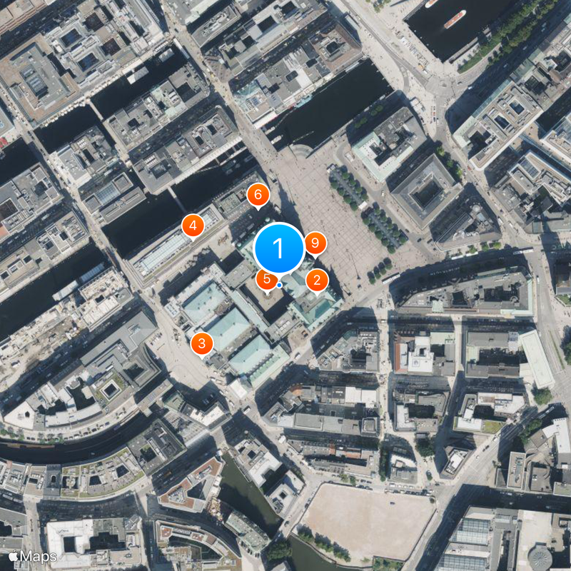 Trams in Hamburg Map
