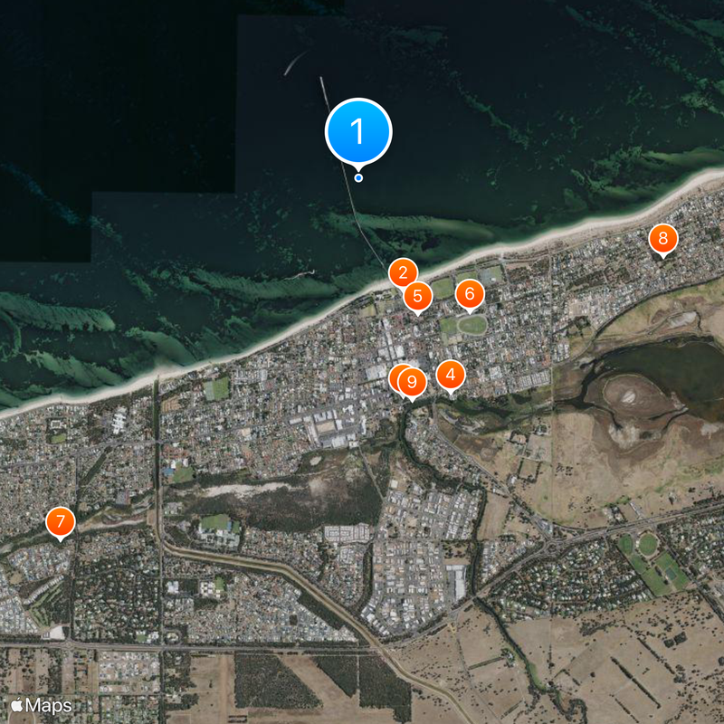 Busselton Jetty Map