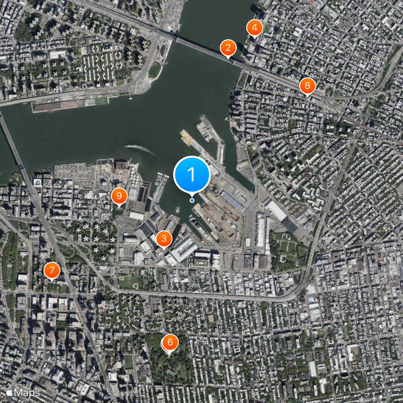 Brooklyn Navy Yard Mapa