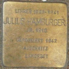 Stolperstein à la mémoire de Julius Hamburger