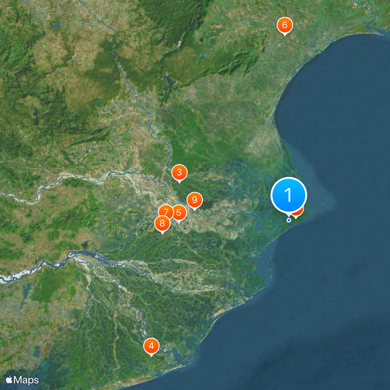 Bhitarkanika Mangroves Map