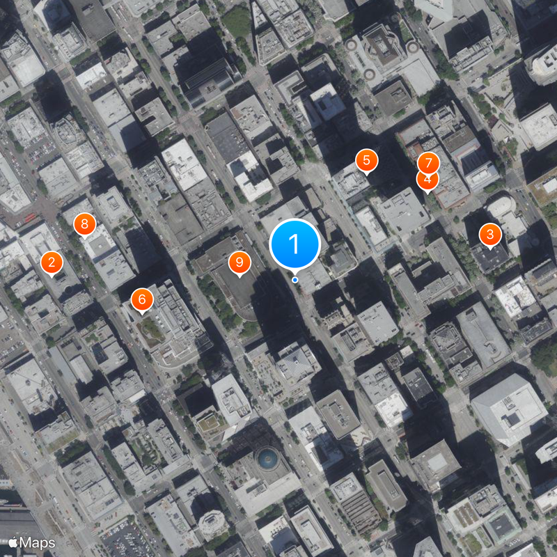 Downtown Seattle Mappa