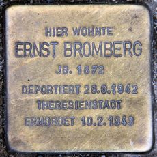Stolperstein dedicated to Ernst Bromberg
