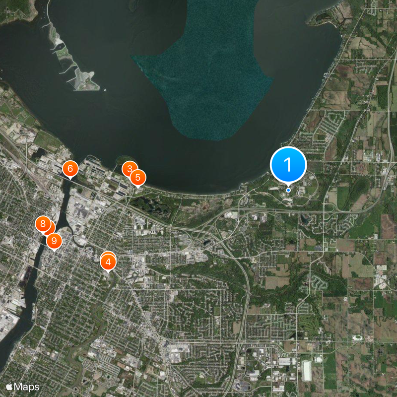 University of Wisconsin–Green Bay Map