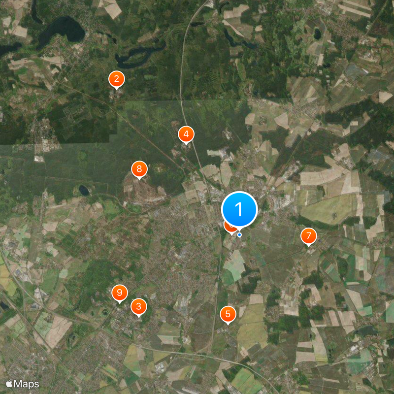 Bernau bei Berlin Carte